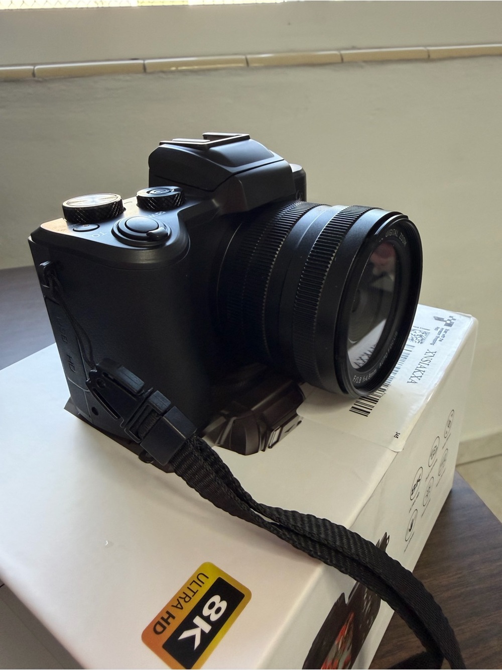 Black Digital Camera with 8K Ultra HD Video